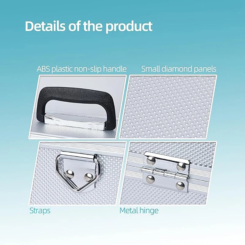Valigetta portacoltelli multifunzione per chef, custodia rigida in alluminio con serratura a combinazione per organizzare utensili da cucina
