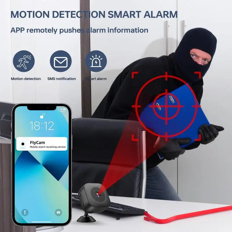 Mini telecamera Wi-Fi con audio bidirezionale