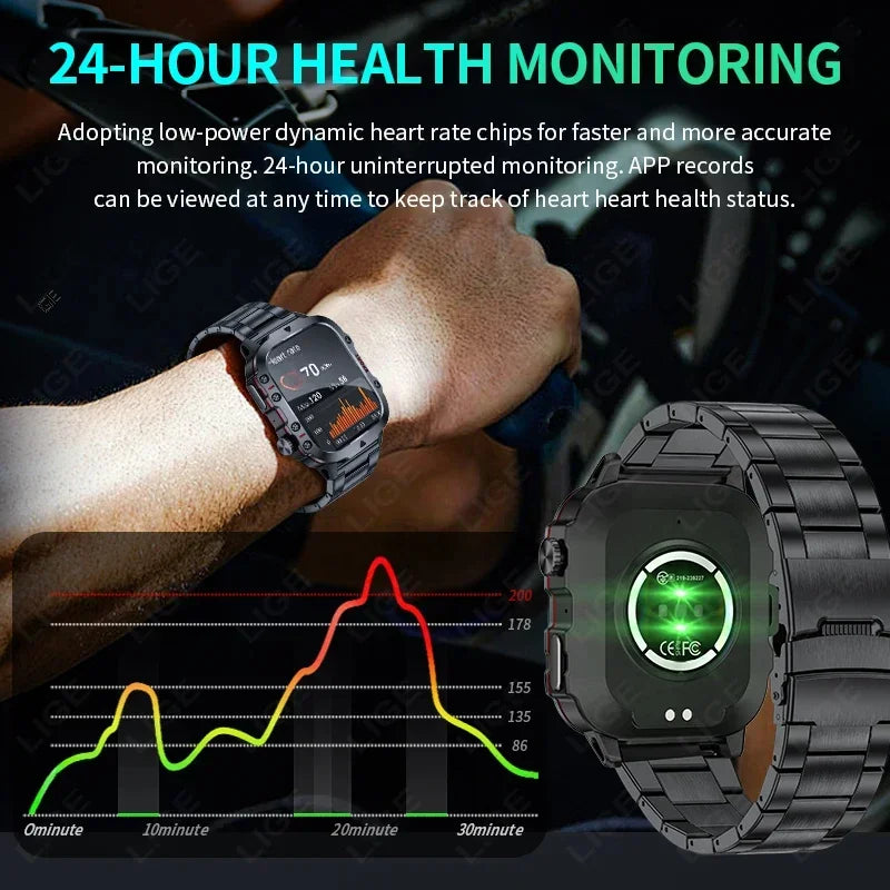 LIGE BW0667 smartwatch con chiamate Bluetooth