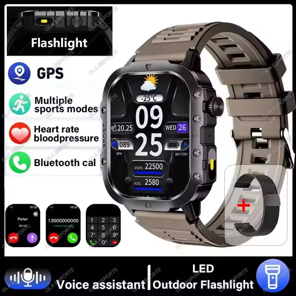 AMOLED Outdoor Smartwatch with Bluetooth Calling