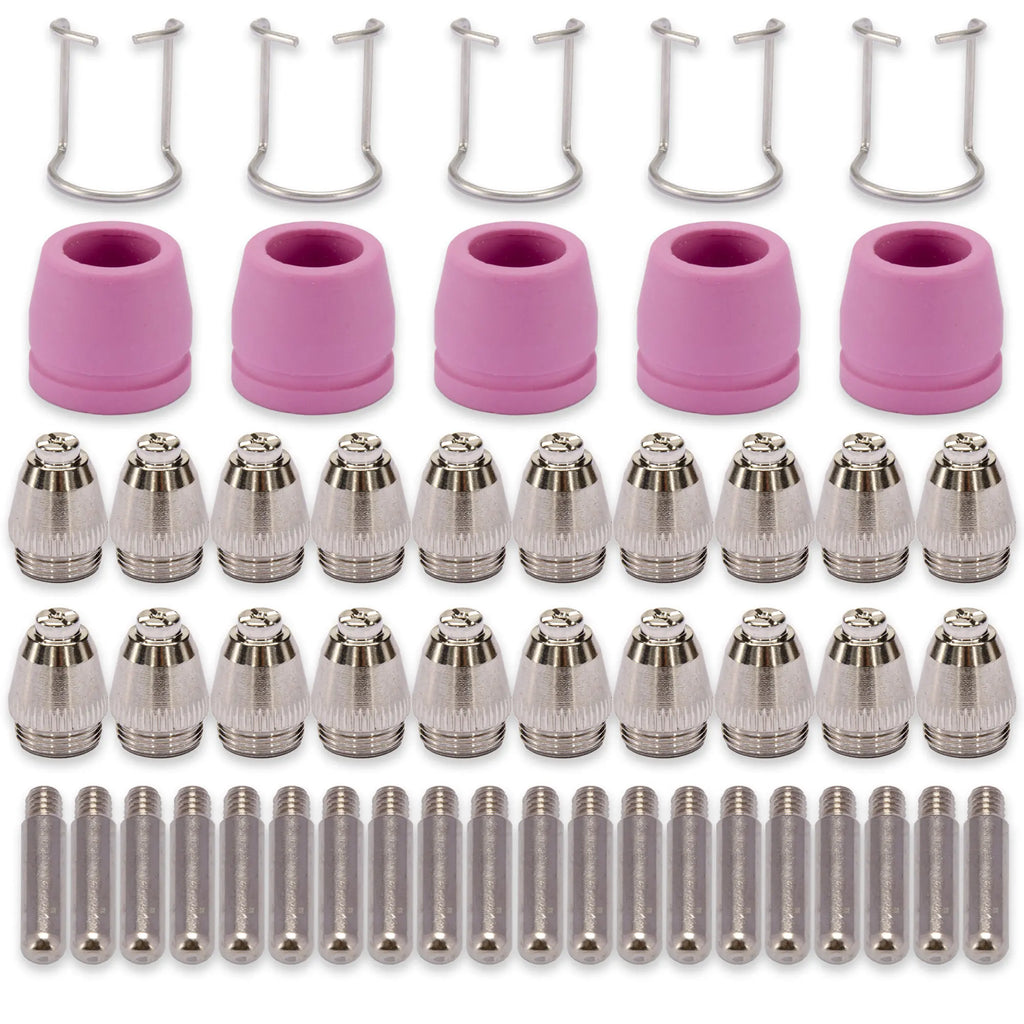 AG60 SG-55 WSD-60 Plasmaschneider-Schneidbrenner-Düsen Verschleißteile-Set 50 Stück