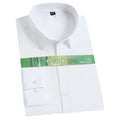 Bamboo Fiber Men's Shirt Long Sleeve Stretch Free Care Comfort Soft Business Professional Formal White Dress Shirts for Men 8XL