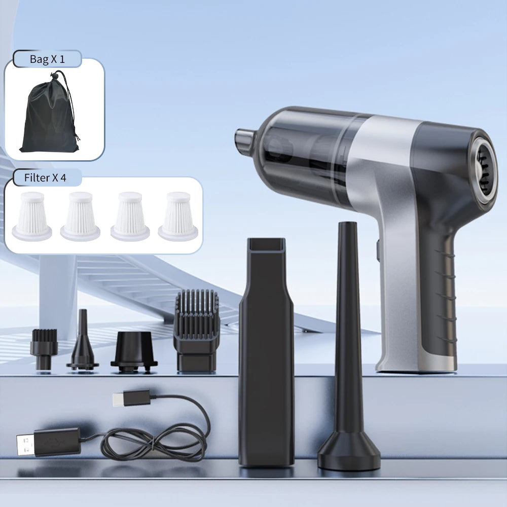 150000PA Powerful Wireless Car Vacuum Cleaner Mini Portable Handheld for Home Appliance Cleaning Machine Car Cleaner Keyboard