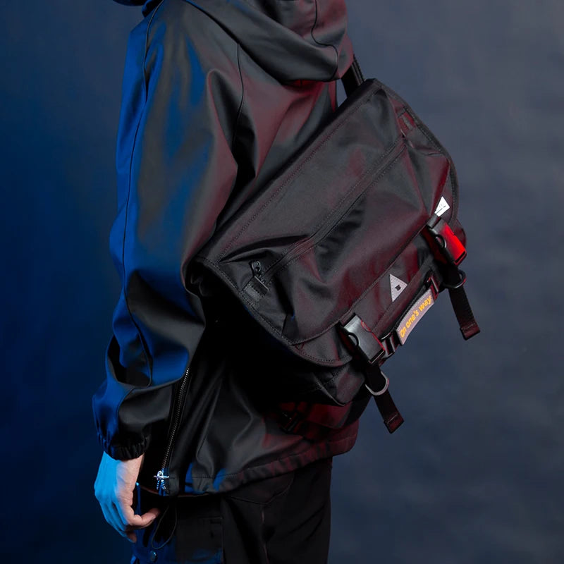 MOYYI Men Crossbody Bag Casual Trendy Waterproof Large Capacity Lightweight Bags For Teenage Daily Life Shoulder Messenger Bag
