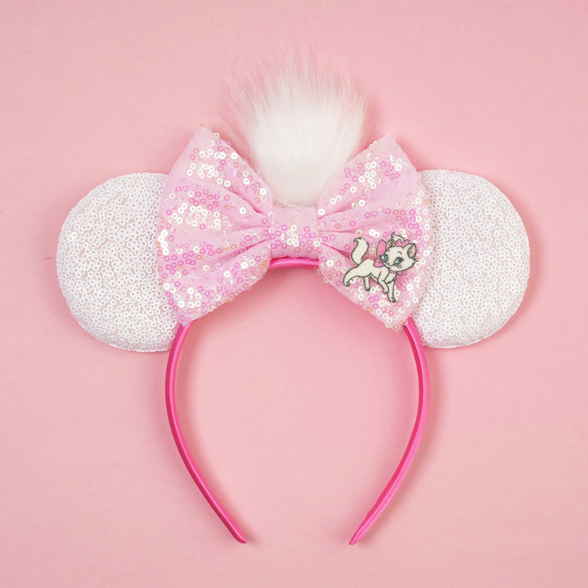 2026 New Style Sequin Ear Headband Sequin Bows Girl Adult Kids Halloween Party Cosplay Hair Accessories Princess Hairband