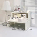 Wooden Two-Tier Desktop Storage Rack