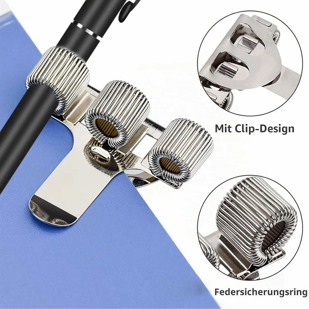 Metal Pen Pocket Clips, 3-Piece Set