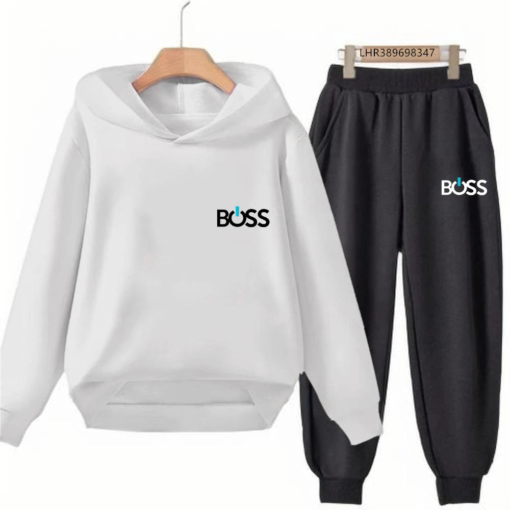 Children’s Printed Hoodie and Trousers Set