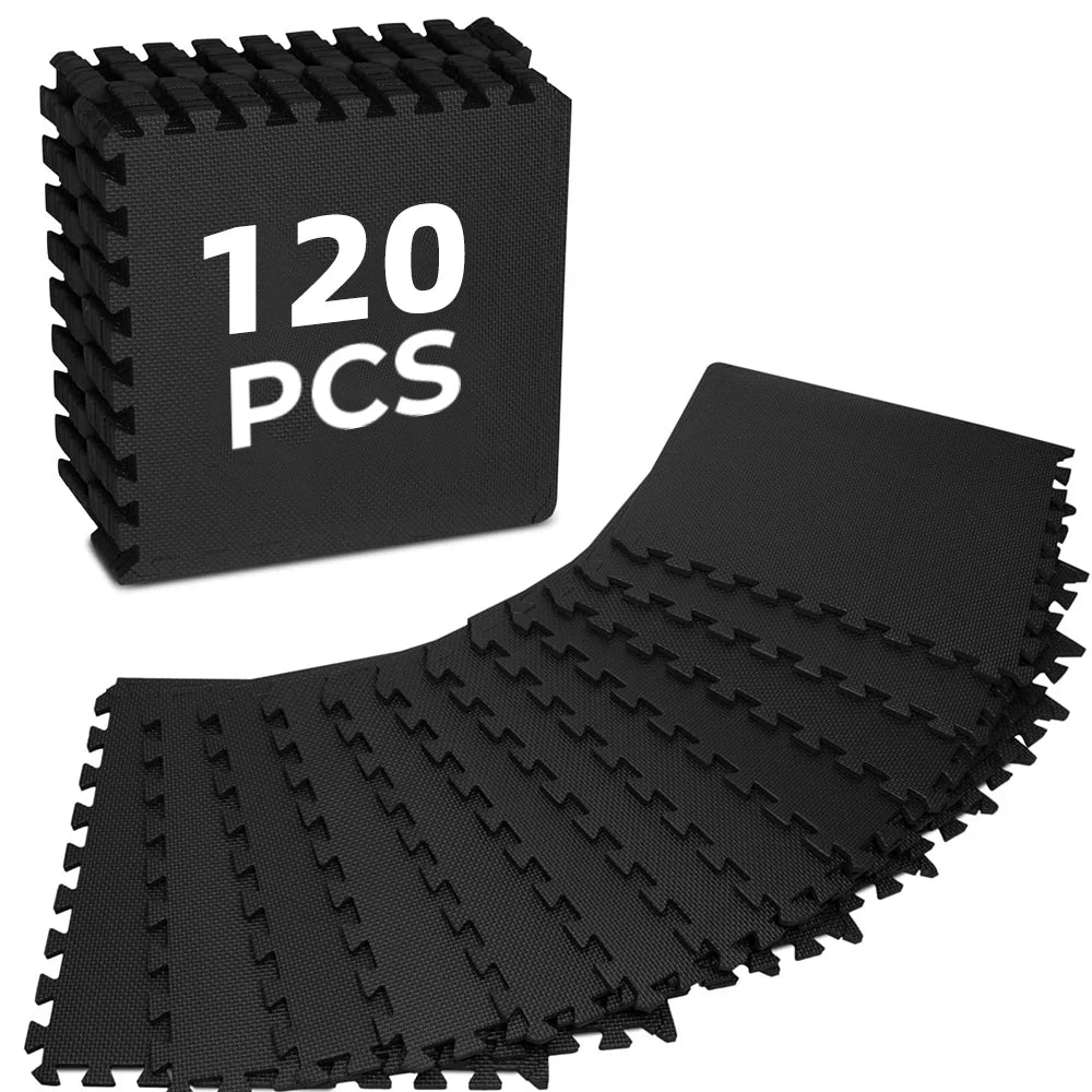 EVA Interlocking Gym Floor Mats, 31 × 31 cm