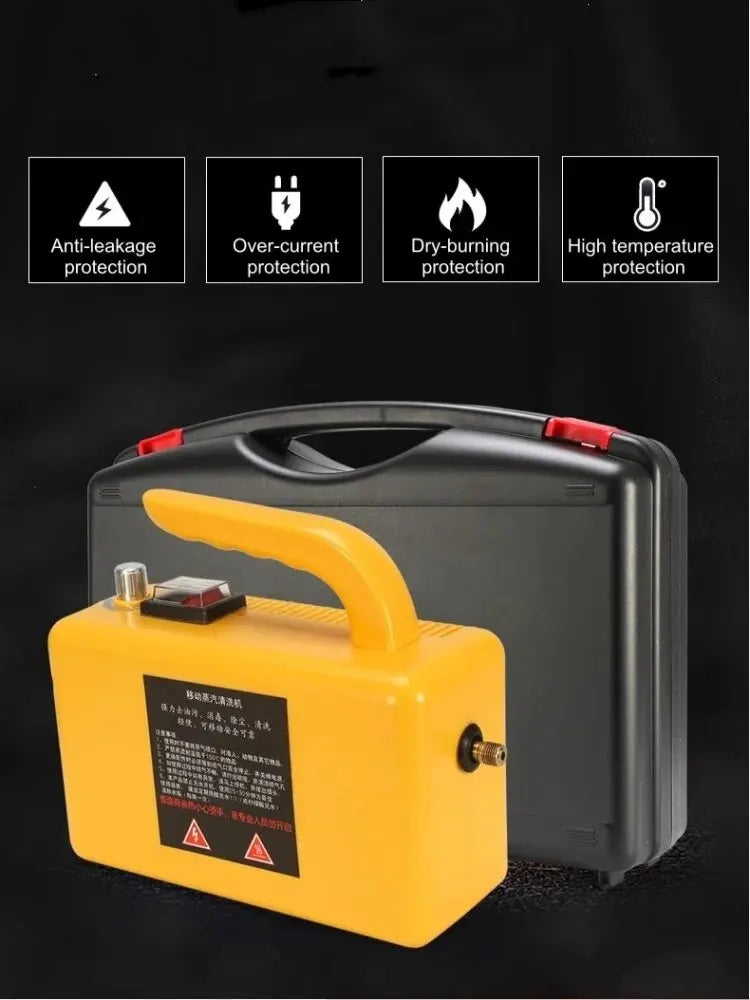 Limpiadora a vapor de alta temperatura 2600w220V Hidrolimpiadora de presión portátil para esterilización para hogar, coche, cocina y aire acondicionado