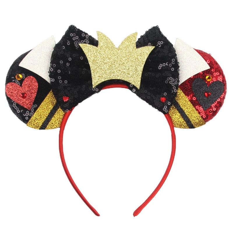 2026 New Style Sequin Ear Headband Sequin Bows Girl Adult Kids Halloween Party Cosplay Hair Accessories Princess Hairband