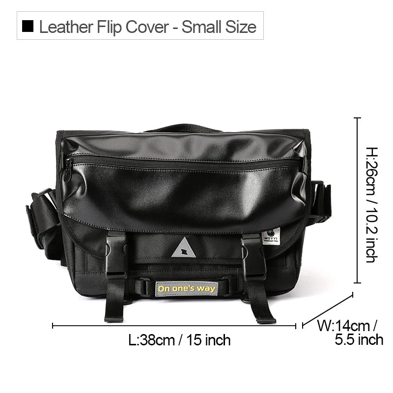 MOYYI Men Crossbody Bag Casual Trendy Waterproof Large Capacity Lightweight Bags For Teenage Daily Life Shoulder Messenger Bag