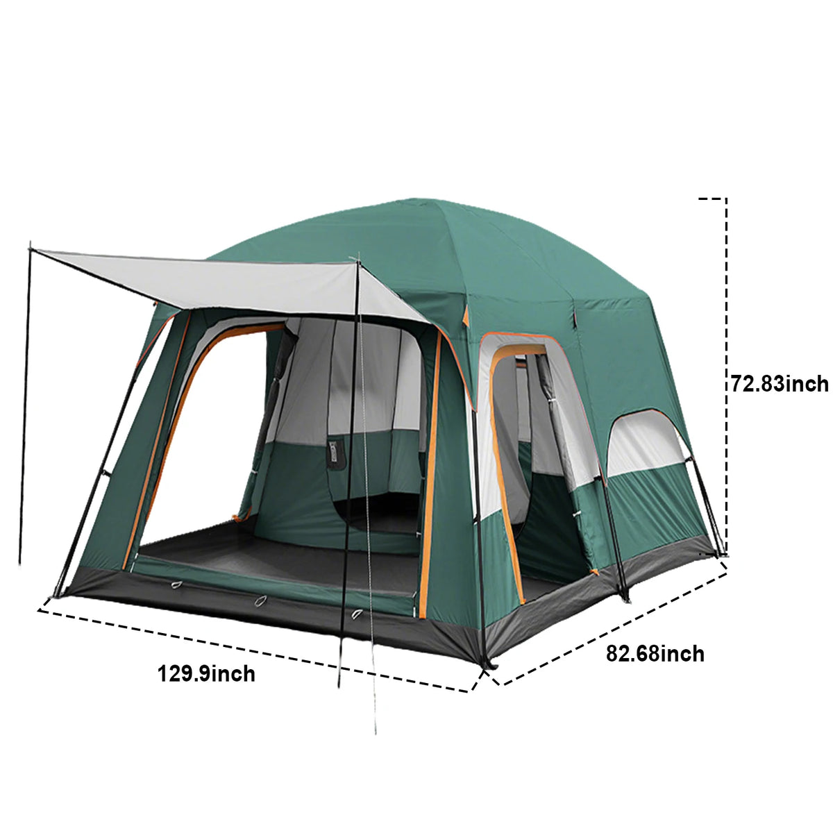 Outdoor Oxford Cloth Camping Tent For Picnicking Available In Multiple Sizes