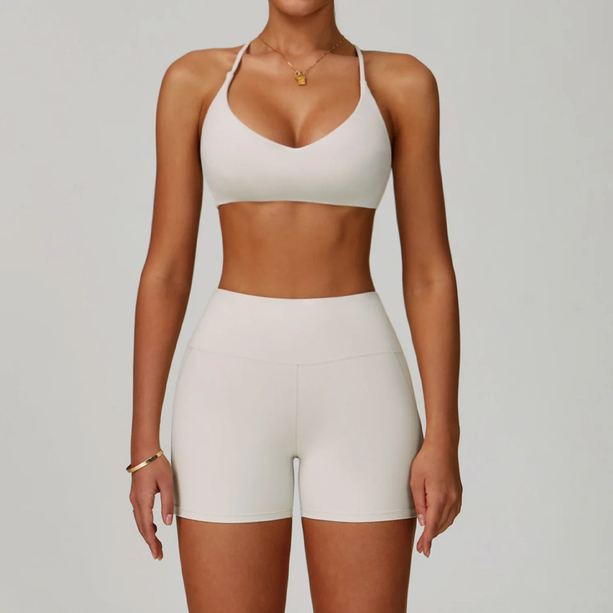Conjunto de yoga de mujer, 2 piezas, top y leggings