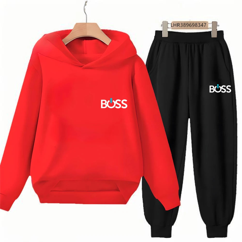 Children’s Printed Hoodie and Trousers Set