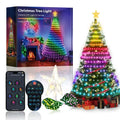 USB 400LEDs Christmas Tree String Lights, DIY Text RGBIC Holiday Lights for Garden Patio Christmas Halloween Valentine Decor