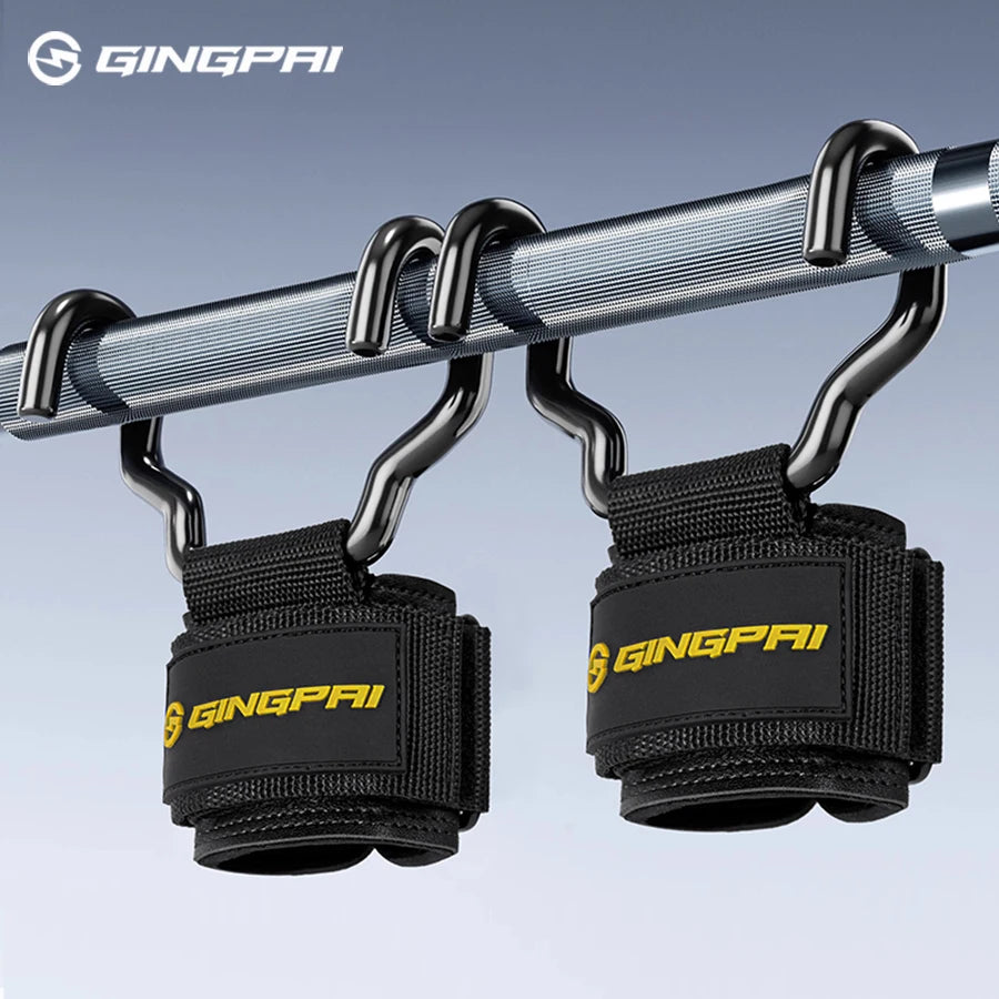 Hook Grips with Wrist Wraps for Weightlifting