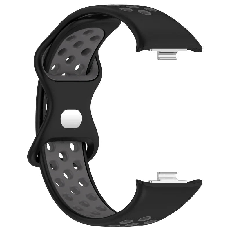 Two-tone Silicone Strap For Redmi Watch 6 Active/6 Lite Watch 6 5 4 Breathable Wristband For Xiaomi Mi Band 10 9 8 Pro Accessory