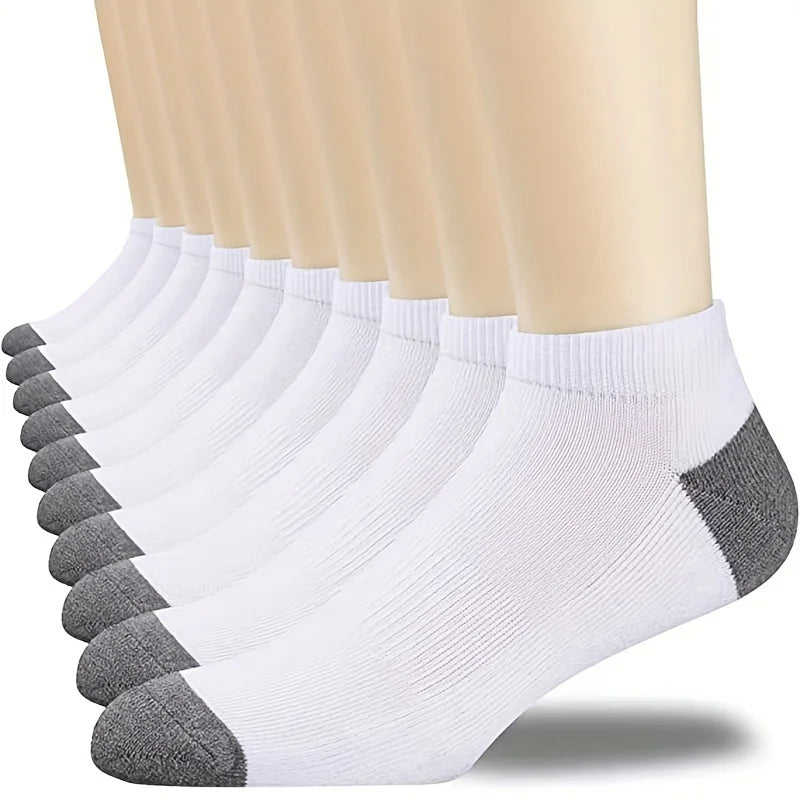 10/20/30 Paar Herren Colorblock-Füßlinge, modische, atmungsaktive, bequeme, niedrige Knöchelsocken, Herrensocken