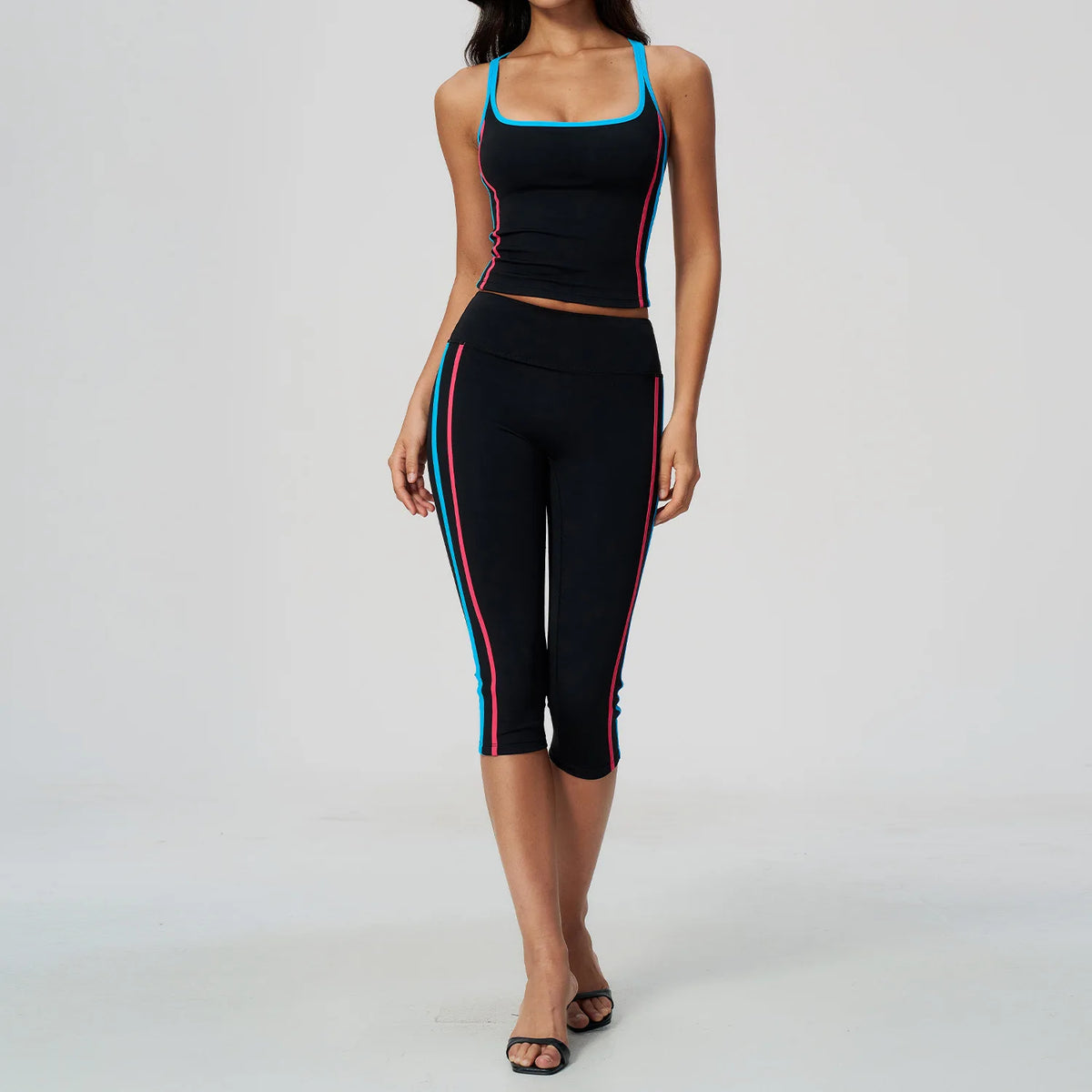 Ensemble yoga femme, 2 pièces, haut et legging