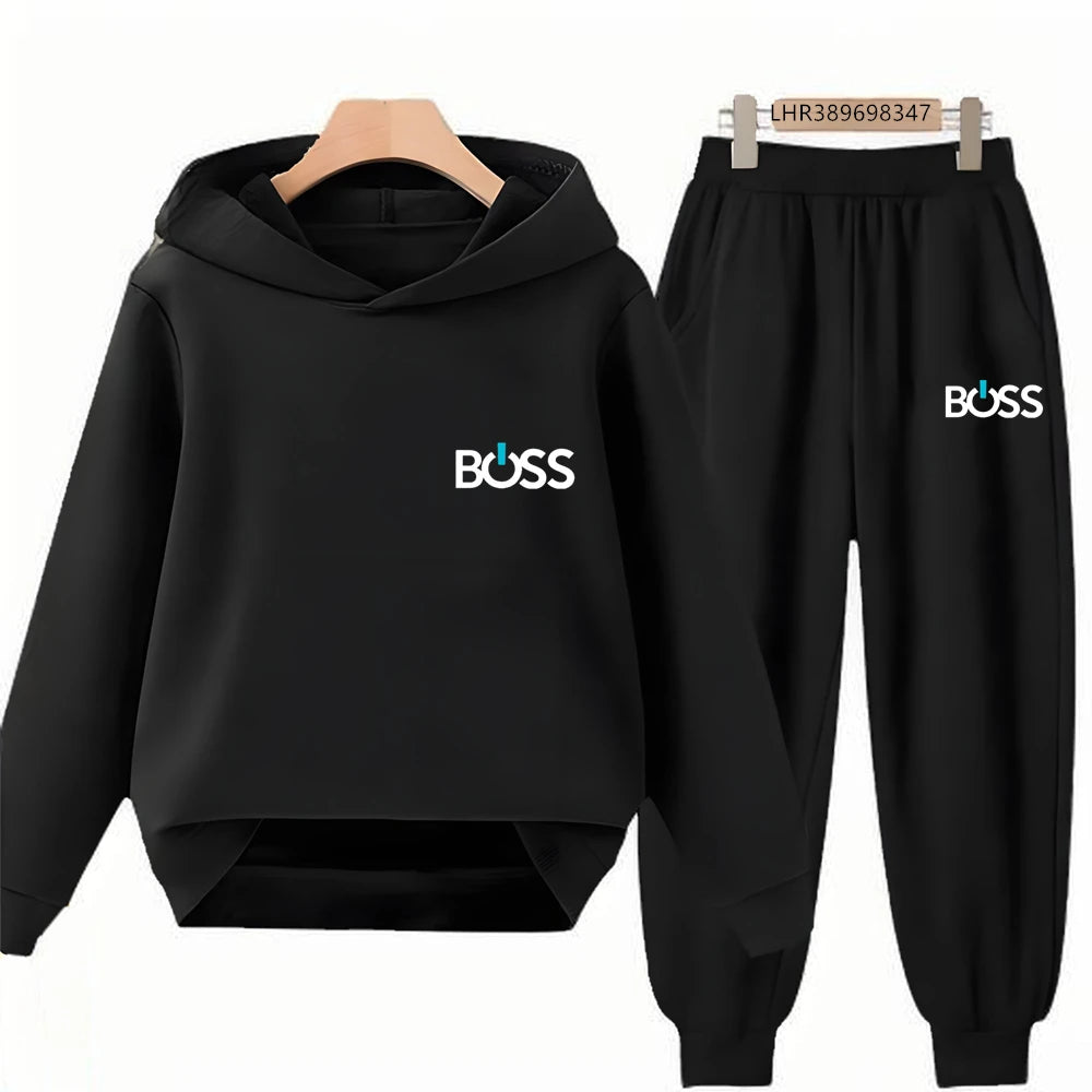 Children’s Printed Hoodie and Trousers Set