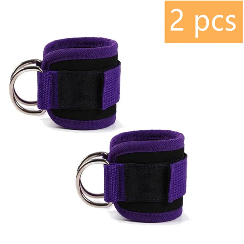 Adjustable Ankle Cuffs with Double D-Rings for Cable Training