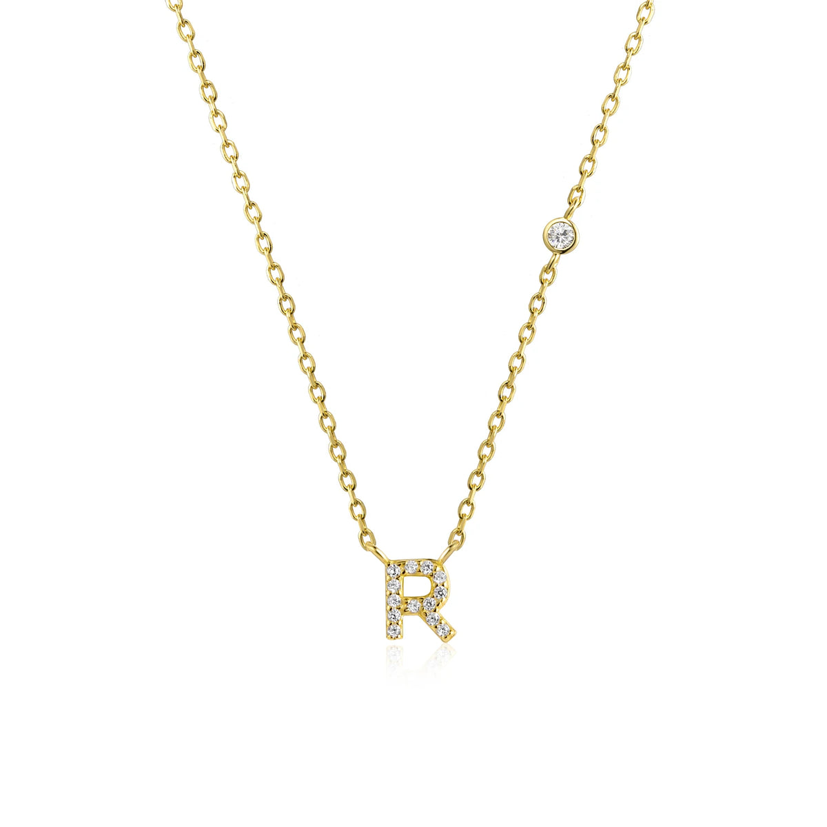 ANDYWEN 925 Sterling Silver Gold Small 26 Letters A- Z Zircon CZ Pendant Monogram Necklace Me 2020 Initial Alphabet M A Jewelry
