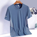 T-shirt sportiva uomo stampata a maniche corte