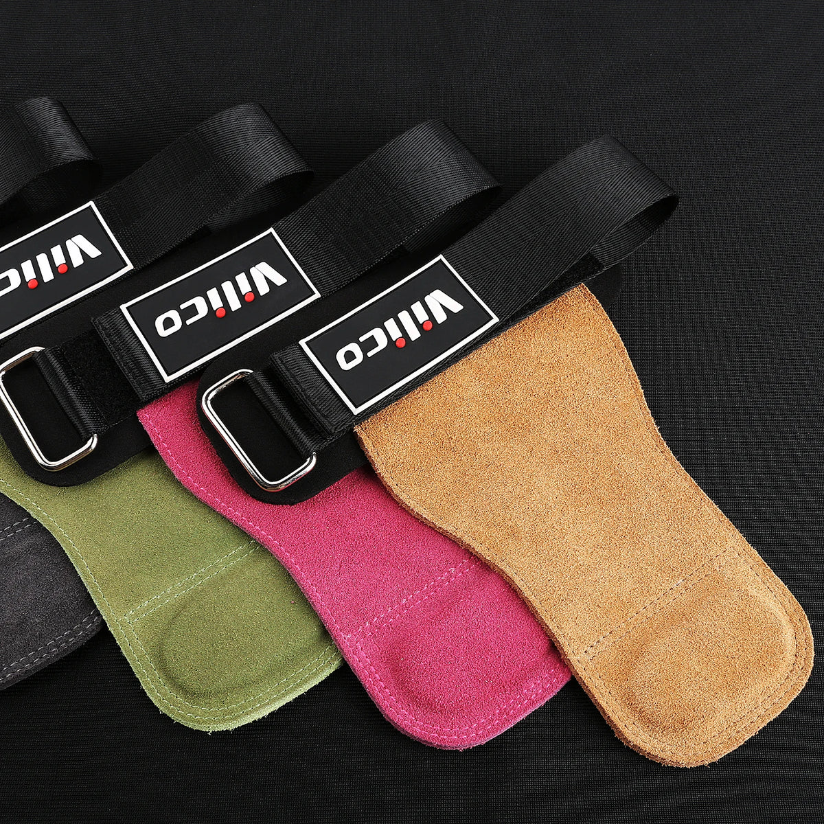 Cowhide Leather Gym Grips for Lifting and Pull-Ups