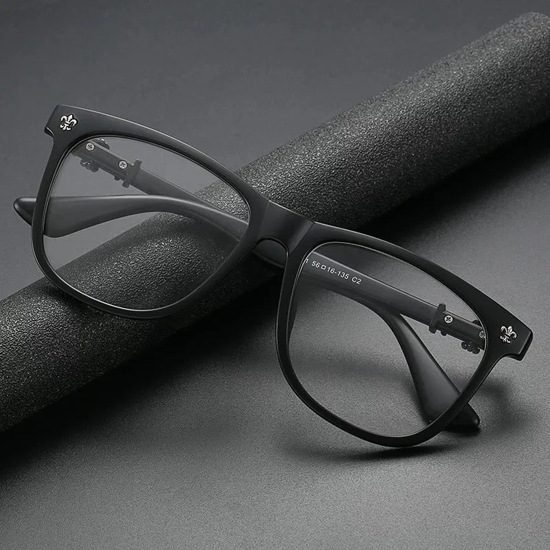 Modische Brillenfassung für Damen, Blaulichtfilter, eckige Brille für Herren, Vintage-Korrektionsbrille
