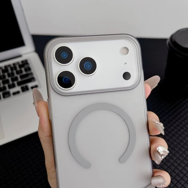 Hot Selling Matte Touch Creative Splice For MagSafe Phone Case For iPhone 18 Pro Max 17 16 15 14 13 Wireless Charging Back Cover