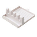 Kitchen Utensil Holder, Fork and Spatula Rack, Shelf Organizer, Plastic Chopstick Holder, Non-Slip Spoon Rest