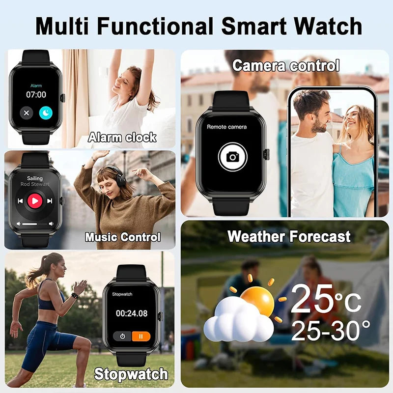 Paazomu AMOLED Smartwatch with Notifications
