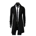 Mens Double Breasted Trench Coat Wool Blend 2026 Autumn Winter Solid Casual Slim Fit Long Jacket Wool Coat Fashion Mens Clothing