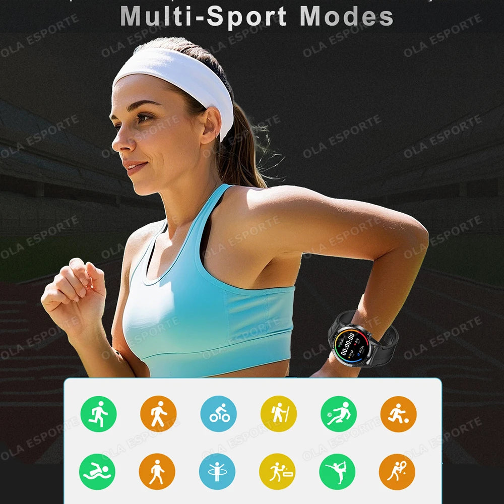 GPS ECG+PPG Bluetooth Call Smart Watch Men 2025 Sports Bracelet Waterproof Custom Watch Face Men SmartWatch For IOS Android HT30