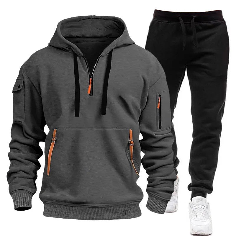 Completo uomo con felpa e pantaloni