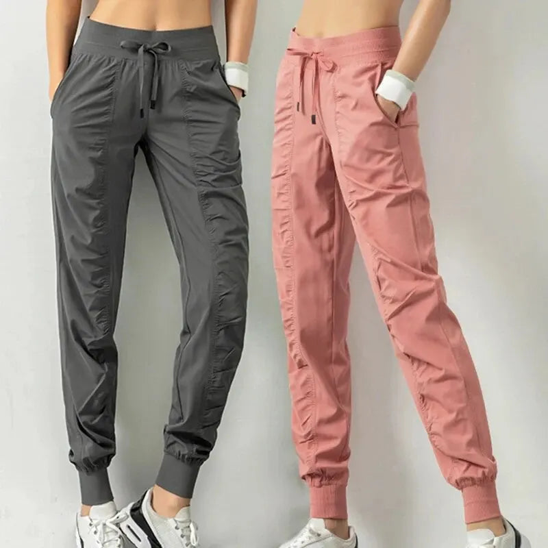 Pantaloni sportivi donna con coulisse e tasche