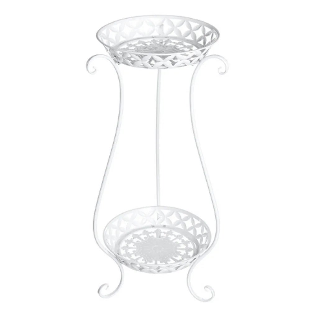 【Lifeideas】Support pour plantes vintage en métal à 2 niveaux, haut