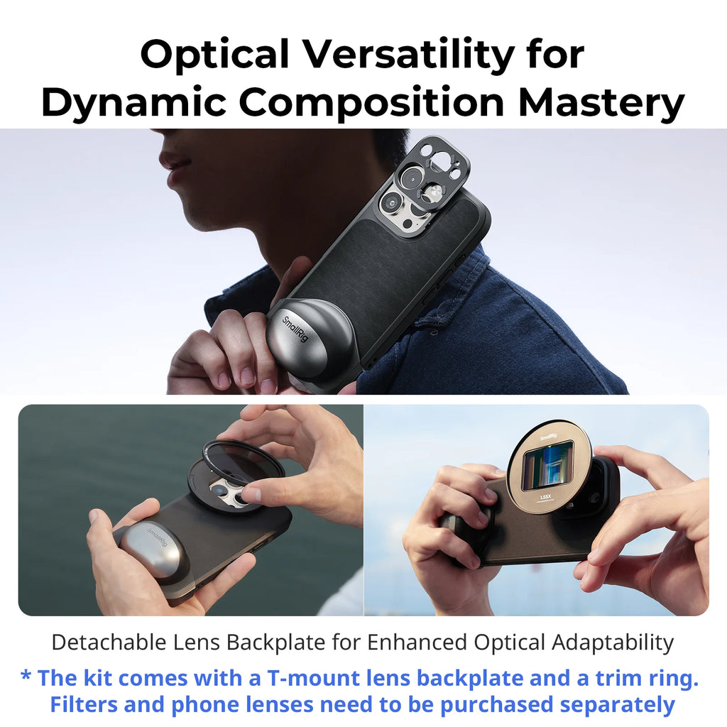 SmallRig FilMov Lightweight Photography Case Kit for iPhone 16 Pro with CapGrip for iPhone 16 Pro Max Phone Lens Compatible
