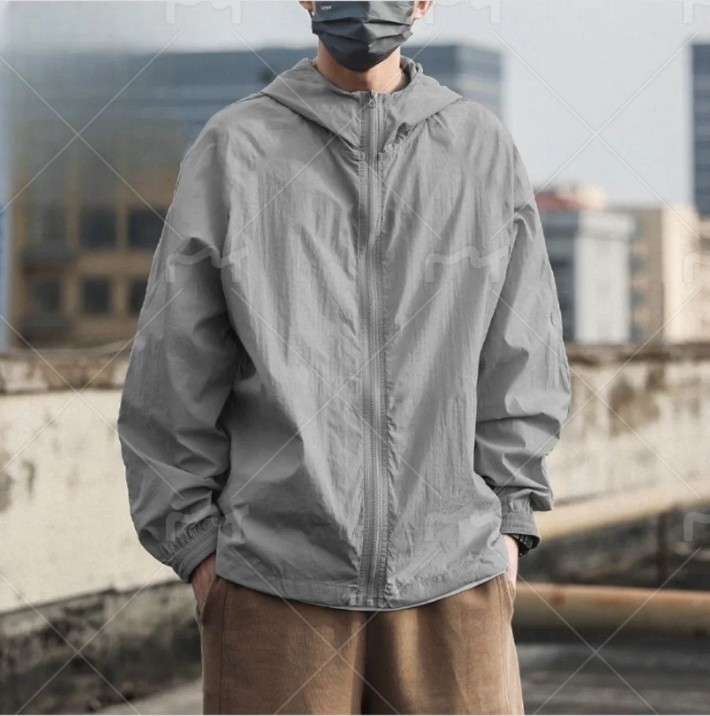 Giacca leggera uomo per corsa e attività outdoor