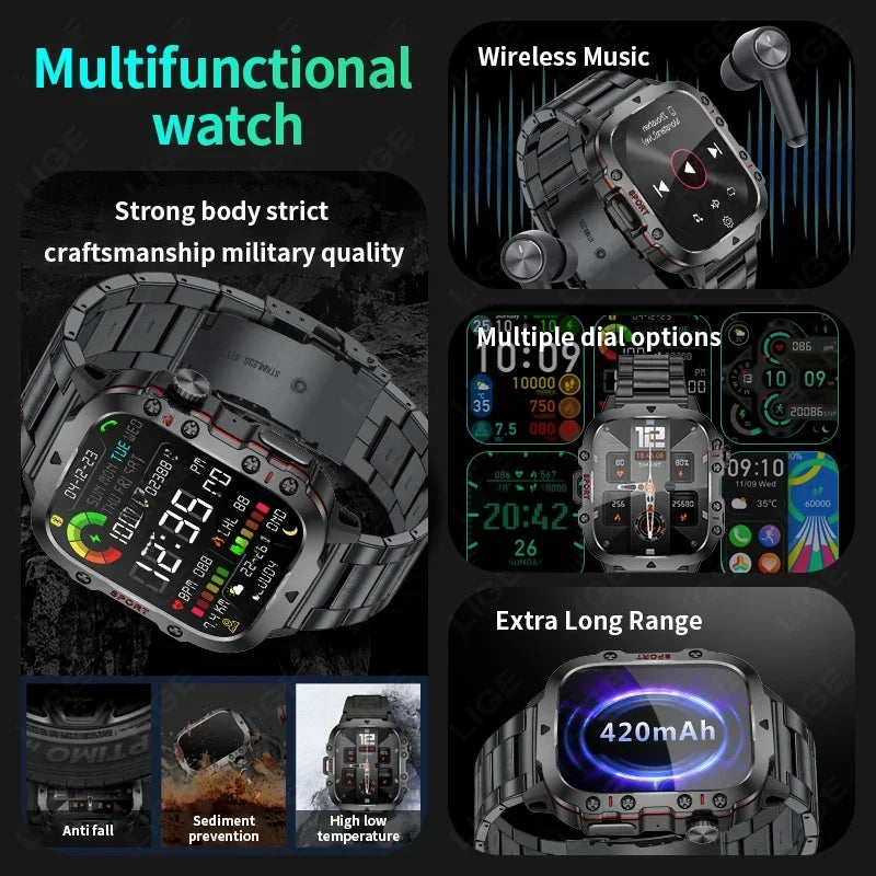 LIGE BW0667 smartwatch con chiamate Bluetooth