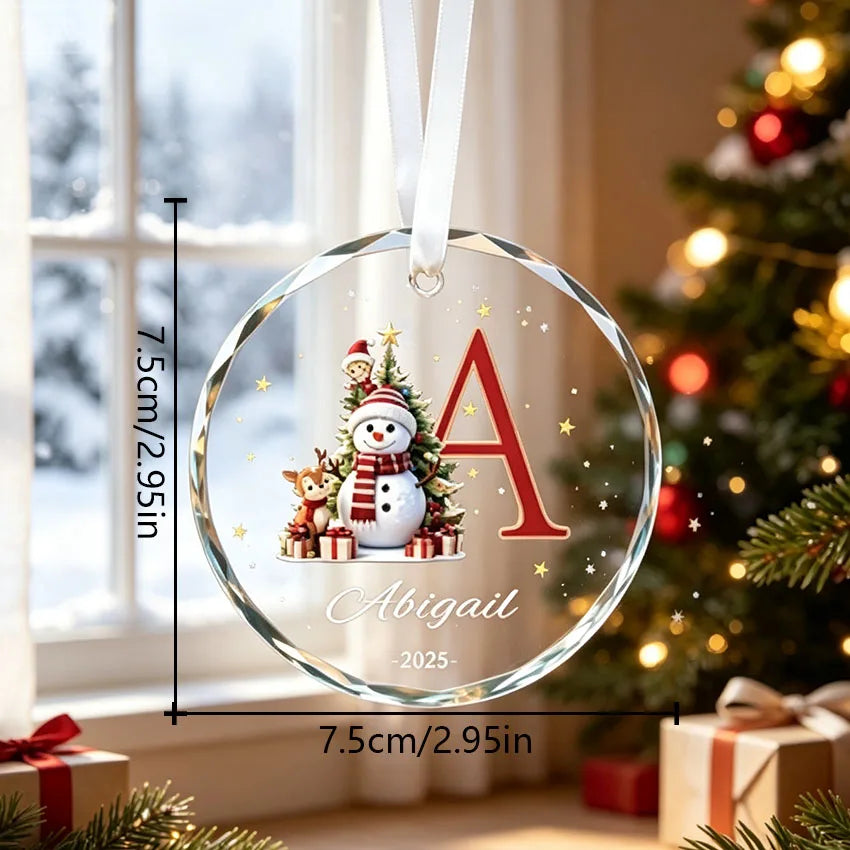 Adornos navideños personalizados, colgantes navideños personalizables con letras y nombres, decoraciones colgantes para el árbol de Navidad, regalos navideños significativos para familiares y amigos, y una forma de preservar la hermosa Navidad