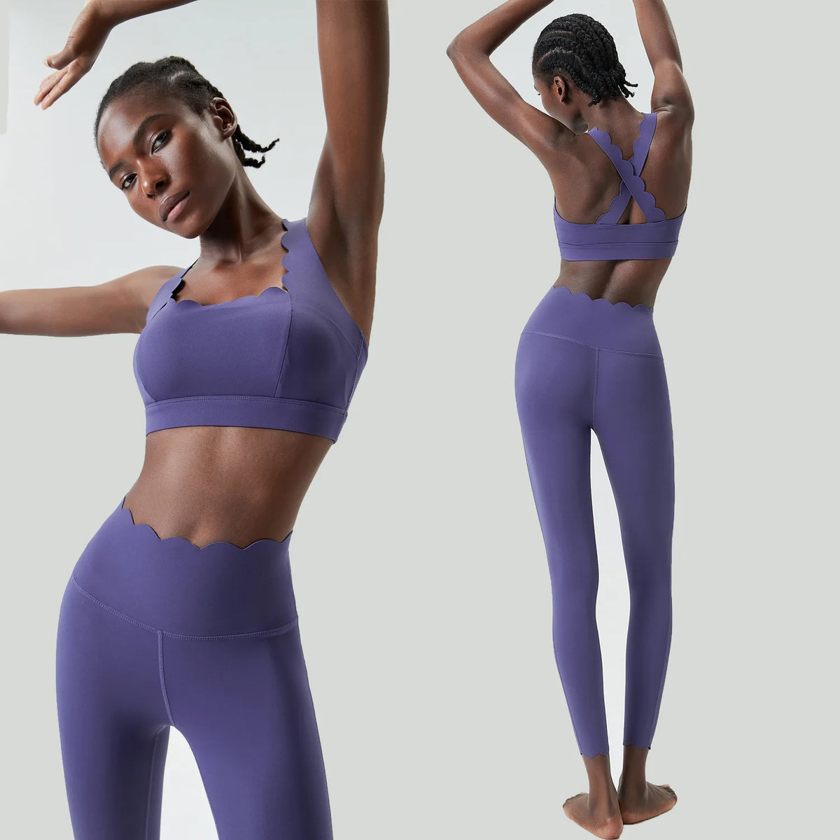 Ensemble yoga femme, 2 pièces