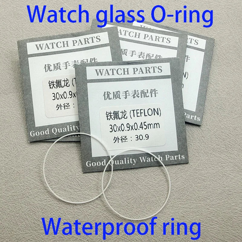 Watch Glass Gasket 0.4mm Thick 0.8mm High 18mm-40mm I Ring Fits Front Watch Crystal Glass Repair Parts Watches Mod Accessories
