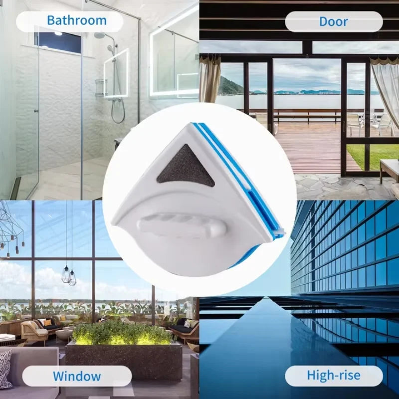 NUEVO Limpiacristales Magnético para Ventanas de Casa y Oficina Herramienta Automática de Descarga de Agua Limpiacristales de Doble Capa