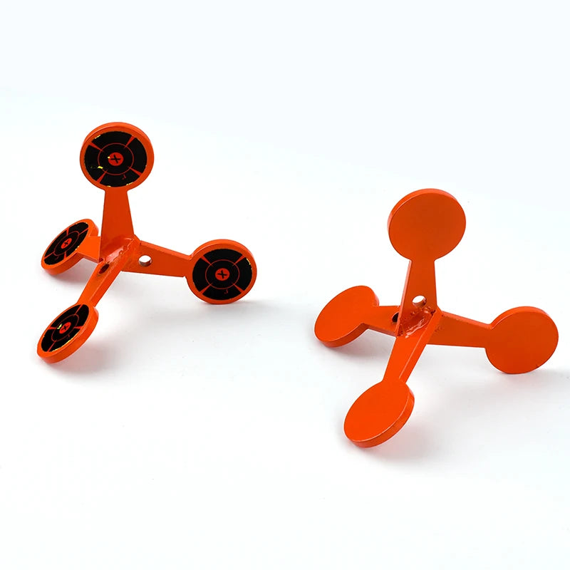 2/4mm Thick Hunting Metal Target | Multi-Faceted Rotating Target for Slingshot, BB & Airgun Precision Training, Portable Impact