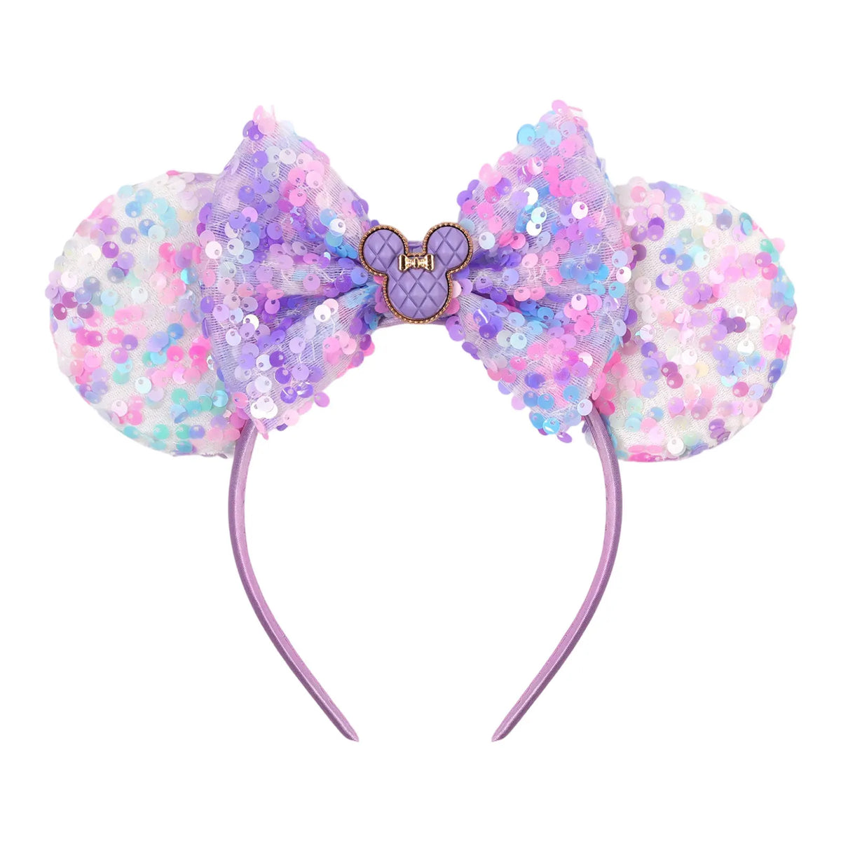 2026 New Style Sequin Ear Headband Sequin Bows Girl Adult Kids Halloween Party Cosplay Hair Accessories Princess Hairband