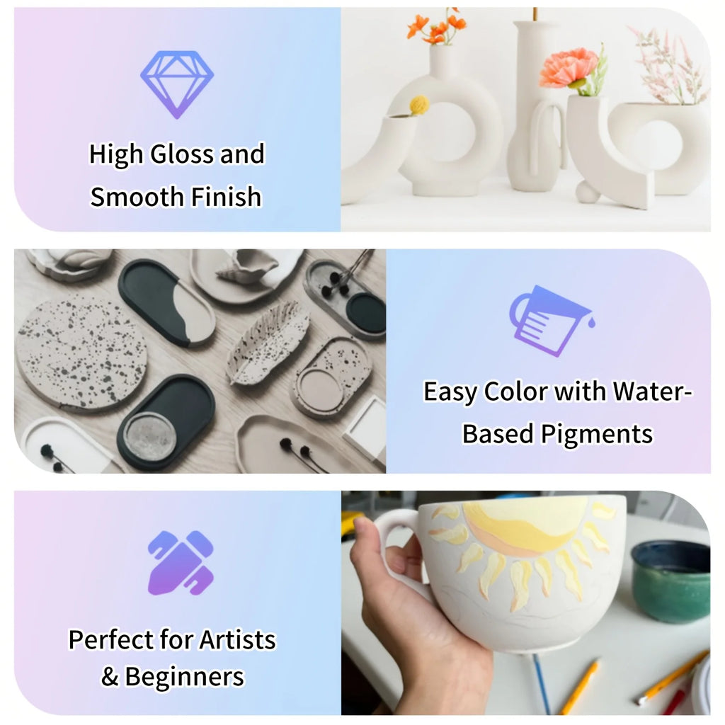 2000g Bucket Resin Casting Powder, Fast Curing Resin Casting Kit Suitable for Beginners, 20-30 Minutes Demoulding, Easy to Mix Hydroactive Gypsum Molding Powder for Handmade Sculpture DIY Home Art