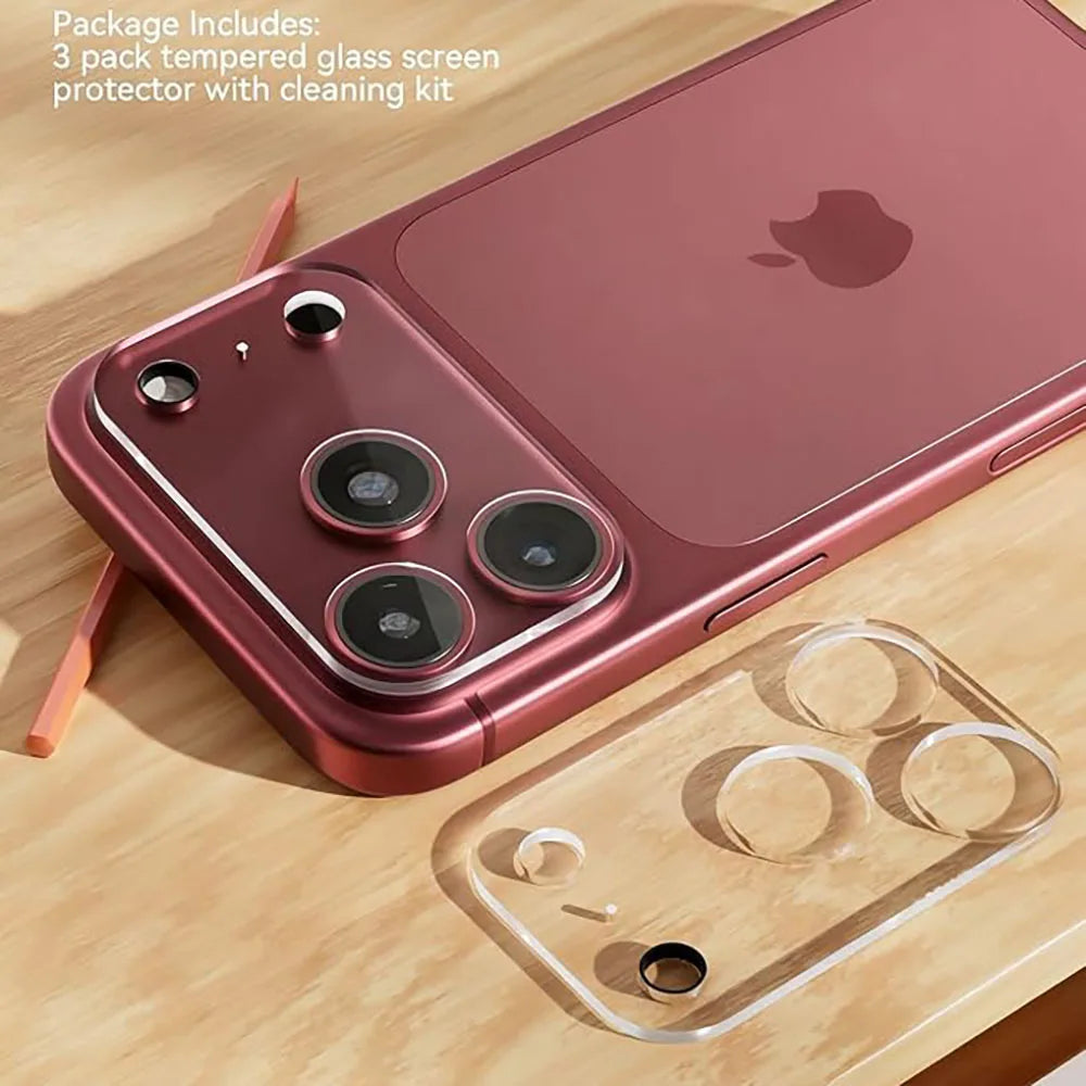 4pcs Full Cover Camera Lens Protector For iphone 18 17 16 15 14 Pro Max Plus Air Duo Lens Camera Protection Glass Accessories