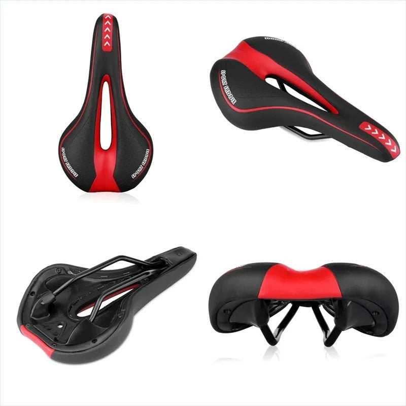 Cojín de sillín de bicicleta extra suave, sillín hueco para MTB, ciclismo de carretera y montaña, accesorios para bicicletas